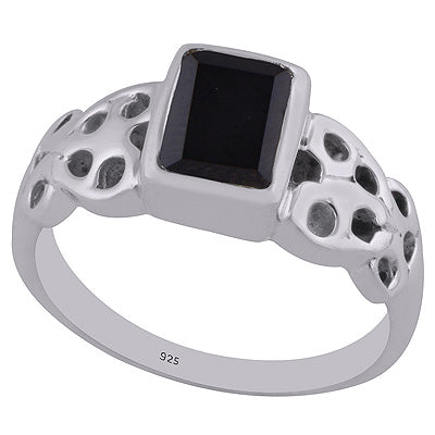 Black Onyx 925 Sterling Silver Ring - R1002157-10