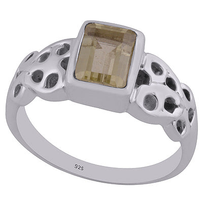 Lemon Topaz 925 Sterling Silver Ring - R1002157-4