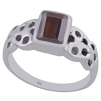 Smoky Topaz 925 Sterling Silver Ring - R1002157-7