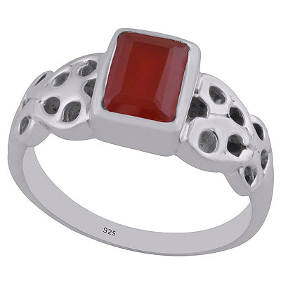 Carnelian 925 Sterling Silver Ring - R1002157-8