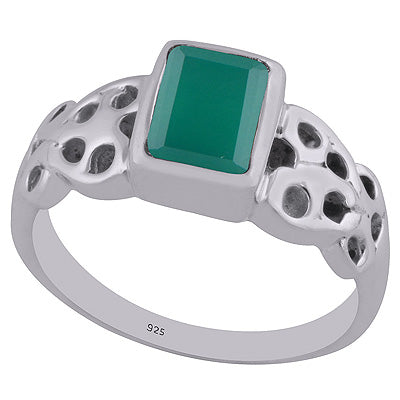 Green Onyx 925 Sterling Silver Ring - R1002157-9