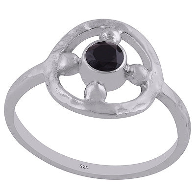 Black Onyx 925 Sterling Silver Ring - R1002164-9