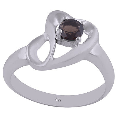 Smoky Topaz 925 Sterling Silver Ring - R1002166-6