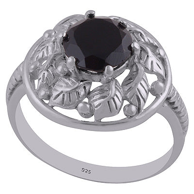 Black Onyx 925 Sterling Silver Ring - R1002167-10