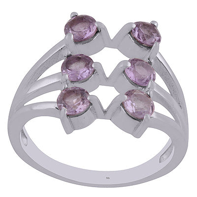 Amethyst 925 Sterling Silver Ring - R1002179-1