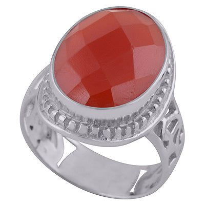 Carnelian 925 Sterling Silver Ring - R1002194-7