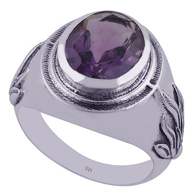 Amethyst 925 Sterling Silver Ring - R1002199-1