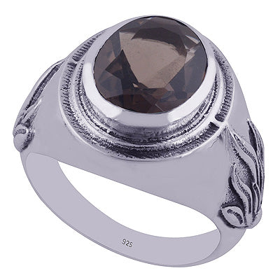 Smoky Topaz 925 Sterling Silver Ring - R1002199-7