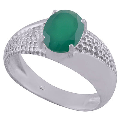 Green Onyx 925 Sterling Silver Ring - R1002218-9