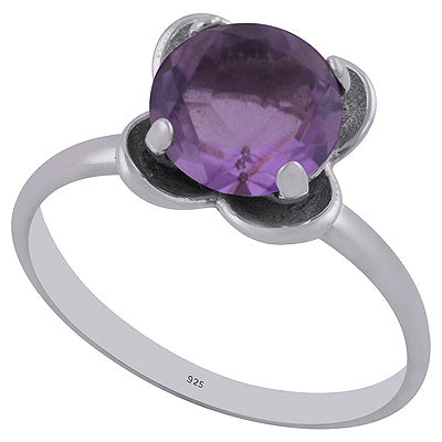 Amethyst 925 Sterling Silver Ring - R1002220-1