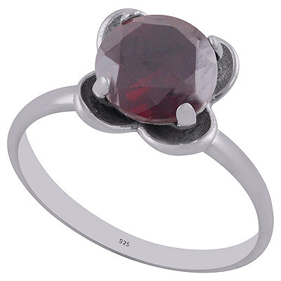 Garnet 925 Sterling Silver Ring - R1002220-2