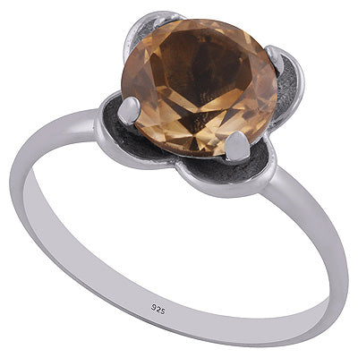 Citrine 925 Sterling Silver Ring - R1002220-3