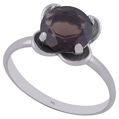 Smoky Topaz 925 Sterling Silver Ring - R1002220-6