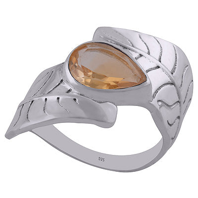 Citrine 925 Sterling Silver Ring - R1002224-4