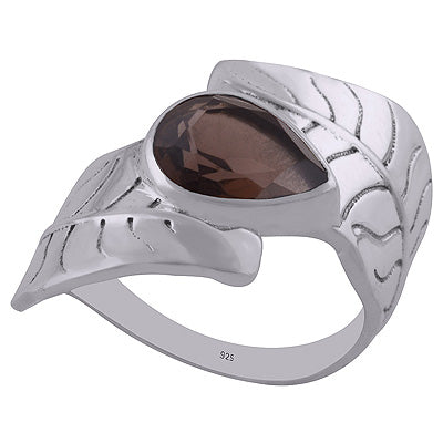 Smoky Topaz 925 Sterling Silver Ring - R1002224-7