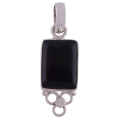 Black Onyx 925 Sterling Silver Pendant - R100270-16