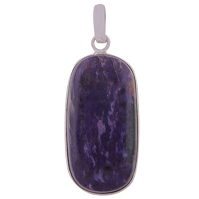 Charoite 925 Sterling Silver Pendant - R100320-14