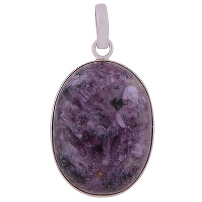 Charoite 925 Sterling Silver Pendant - R100320-5