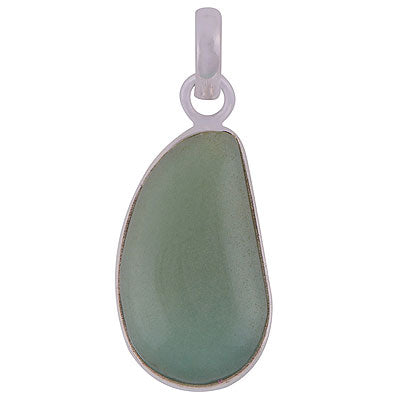 Gorgeous Gemstone Chrysoprase Fancy Shape 925 Sterling Solid Silver Pendant - R100426-14