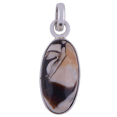 Peanut Wood Jasper 925 Sterling Silver Pendant - R100442-11