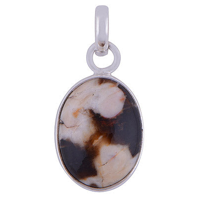 Peanut Wood Jasper 925 Sterling Silver Pendant - R100442-26