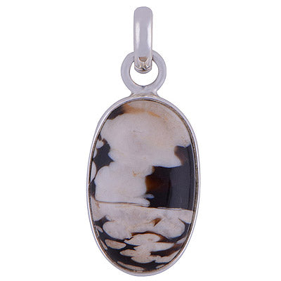 Peanut Wood Jasper 925 Sterling Silver Pendant - R100442-37