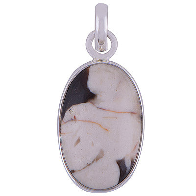 Peanut Wood Jasper 925 Sterling Silver Pendant - R100442-41
