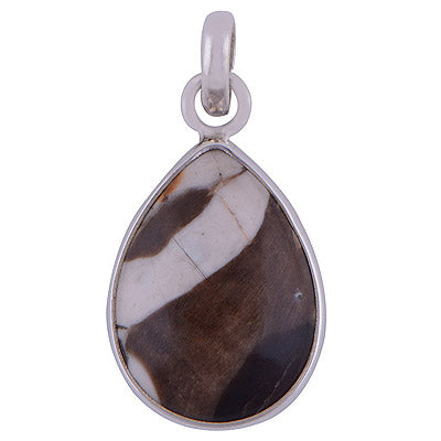 Peanut Wood Jasper 925 Sterling Silver Pendant - R100442-47