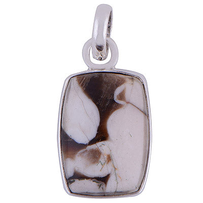 Peanut Wood Jasper 925 Sterling Silver Pendant - R100442-56