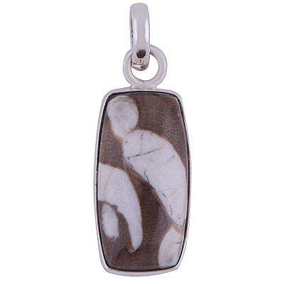 Peanut Wood Jasper 925 Sterling Silver Pendant - R100442-63
