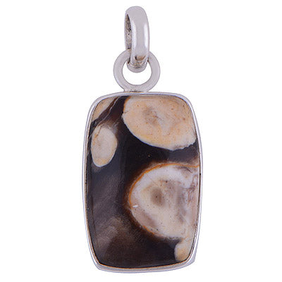 Peanut Wood Jasper 925 Sterling Silver Pendant - R100442-64