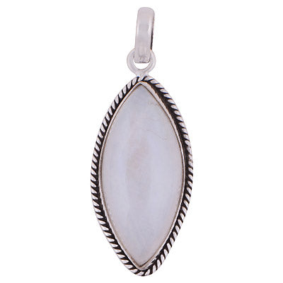 Beautiful Wire Work Around Rainbow Moonstone Marquise Shape 925 Sterling Solid Silver Pendant - R100611-232