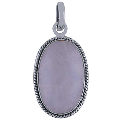 Beautiful Wire Work Around Rainbow Moonstone Oval Shape 925 Sterling Solid Silver Pendant - R100611-242