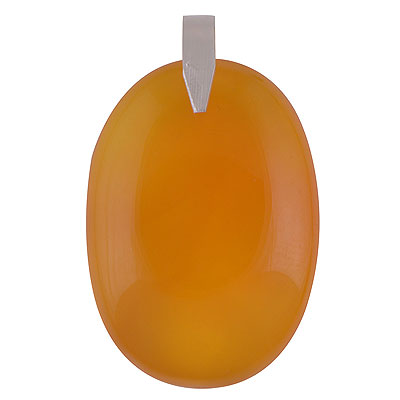 Gorgeous Nature's Gemstone Yellow Onyx Oval Shape 925 Sterling Solid Silver Pendant - R100651-105