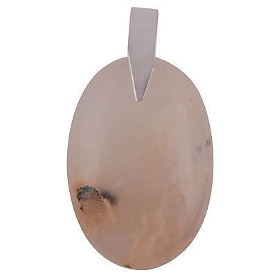 Gorgeous Nature's Gemstone Agate Oval Shape 925 Sterling Solid Silver Pendant - R100651-42