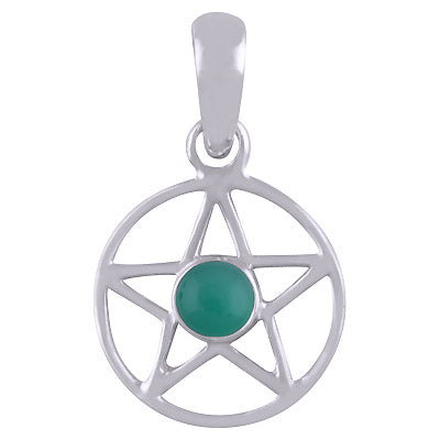 Green Onyx 925 Sterling Silver Pendant - R100797-63