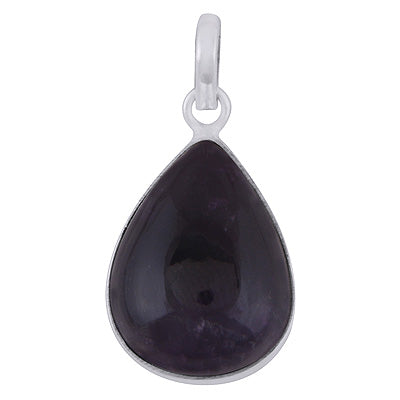 Gorgeous Plain Amethyst Pear Shape 925 Sterling Solid Silver Pendants - R100983-8