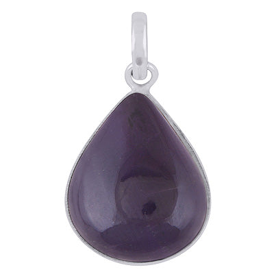 Gorgeous Plain Amethyst Pear Shape 925 Sterling Solid Silver Pendants - R100983-9