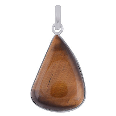 Beautiful Gemstone Tiger's Eye Fancy Shape 925 Sterling Solid Silver Pendants - R100984-13