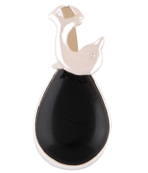 Black Onyx 925 Sterling Silver Pendant - R100987-52