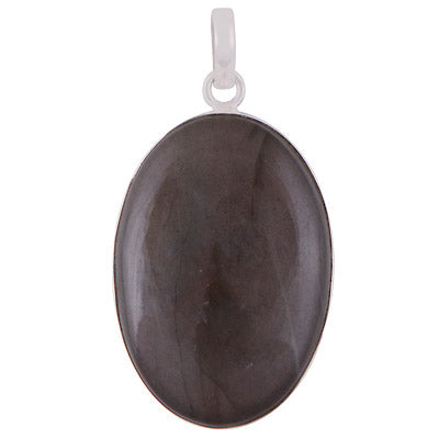 Stunning Gemstone Labradorite Oval Shape 925 Sterling Solid Silver Pendant - R101060-487