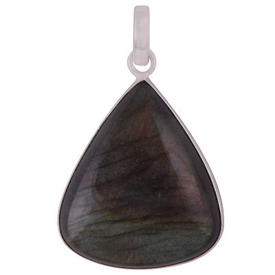 Stunning Gemstone Labradorite Pear Shape 925 Sterling Solid Silver Pendant - R101060-494