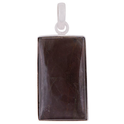 Stunning Gemstone Labradorite Rectangle Shape 925 Sterling Solid Silver Pendant - R101060-501