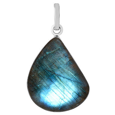 Stunning Gemstone Labradorite Fancy Shape 925 Sterling Solid Silver Pendant - R101060-533