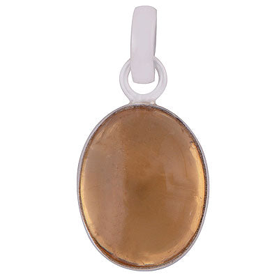 Beautiful Gemstone Citrine Oval Shape 925 Sterling Solid Silver Pendant - R101077-41
