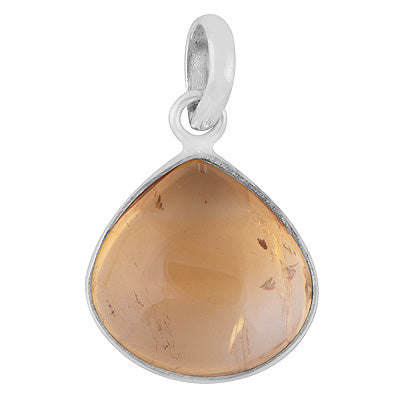 Beautiful Gemstone Citrine Pear Shape 925 Sterling Solid Silver Pendant - R101077-57