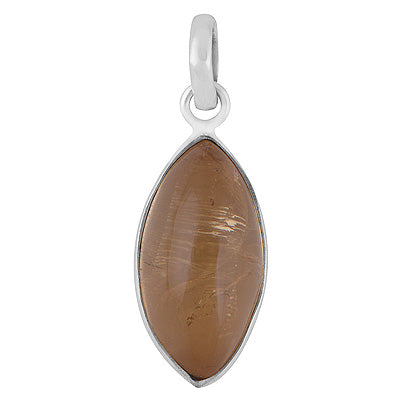 Beautiful Gemstone Citrine Marquise Shape 925 Sterling Solid Silver Pendant - R101077-64