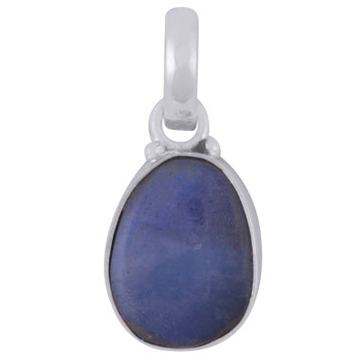 Beautifully Seated Gemstone Australian Opal Doublet Fancy Shape 925 Sterling Solid Silver Pendant - R101112-40