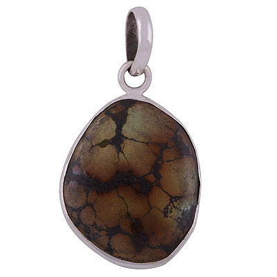 Turquoise 925 Sterling Silver Pendant - R101148-80