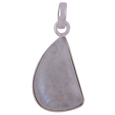 Gorgeous Plain Blue Fire Rainbow Moonstone Fancy Shape 925 Sterling Solid Silver Pendants - R101149-776
